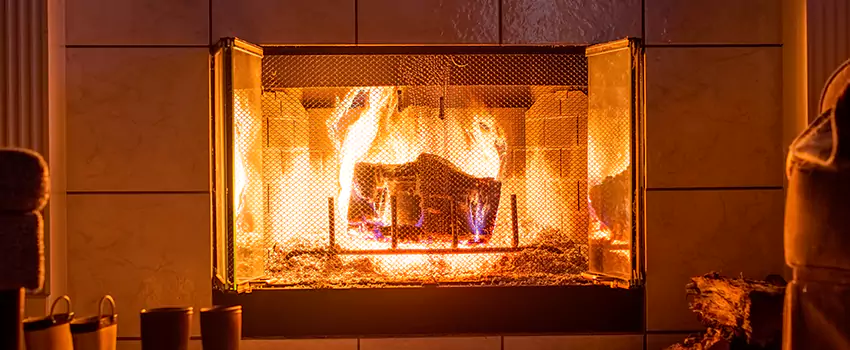 Mendota Hearth Landscape Fireplace Installation in Avenel, New Jersey